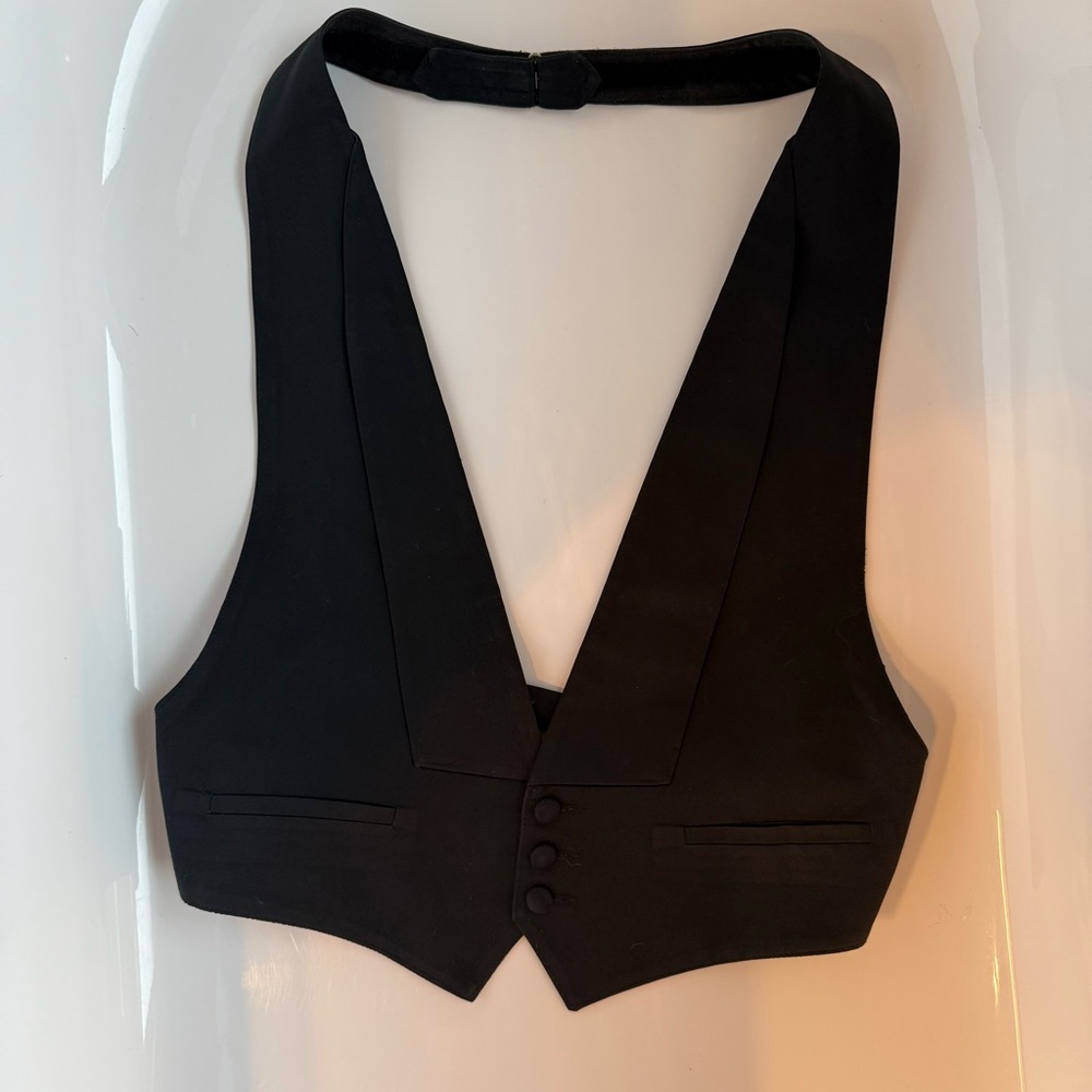 Black Women's Tailored Vest